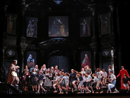Imatge de l'escenografia de "Tosca" al Liceu