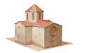 Vista posterior de la maqueta retallable de l'església