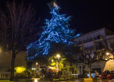 L'arbre de Nadal de la Plaça de la Vila