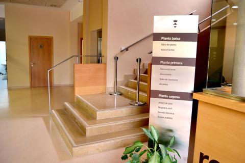 Interior de l'Ajuntament del Pla