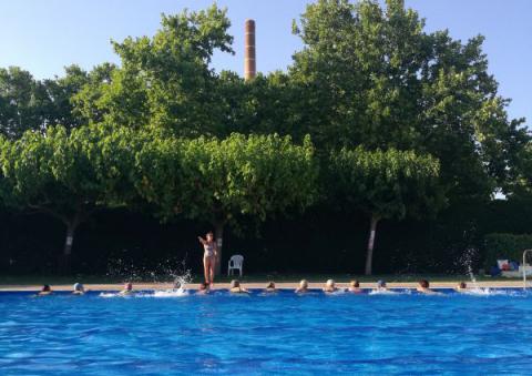Classe d'Aquagym a la piscina del Pla